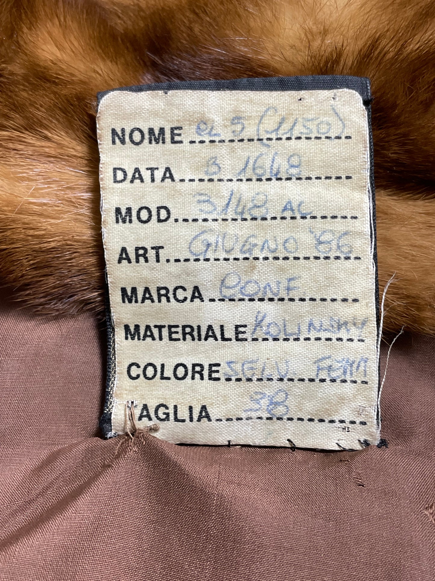 F/W 1986 Fendi x Karl Lagerfeld Kolinsky Sable Fur 1920's Flapper Style Open Front Long Coat