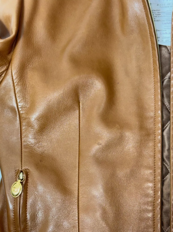 F/W 1990 Christian Dior by Gianfranco Ferre Runway Leather Hooded Mink Cropped Jacket
