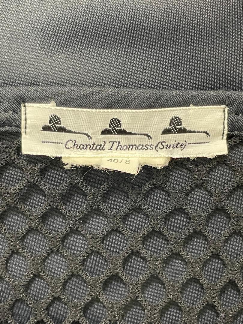Vintage 1990's Chantal Thomass Sheer Black Fishnet Mini Dress