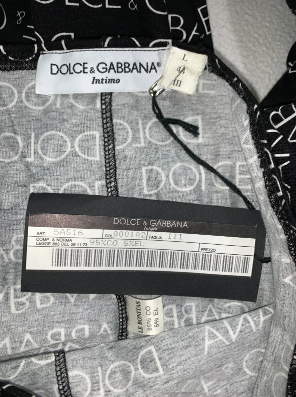 1990's Dolce & Gabbana Black & White Logo Monogram Jumpsuit Bodysuit Leggings