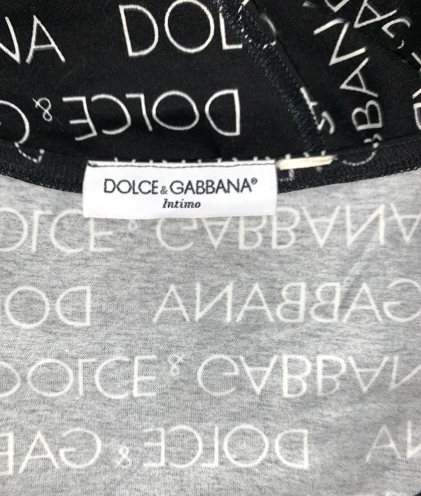 1990's Dolce & Gabbana Black & White Logo Monogram Jumpsuit Bodysuit Leggings