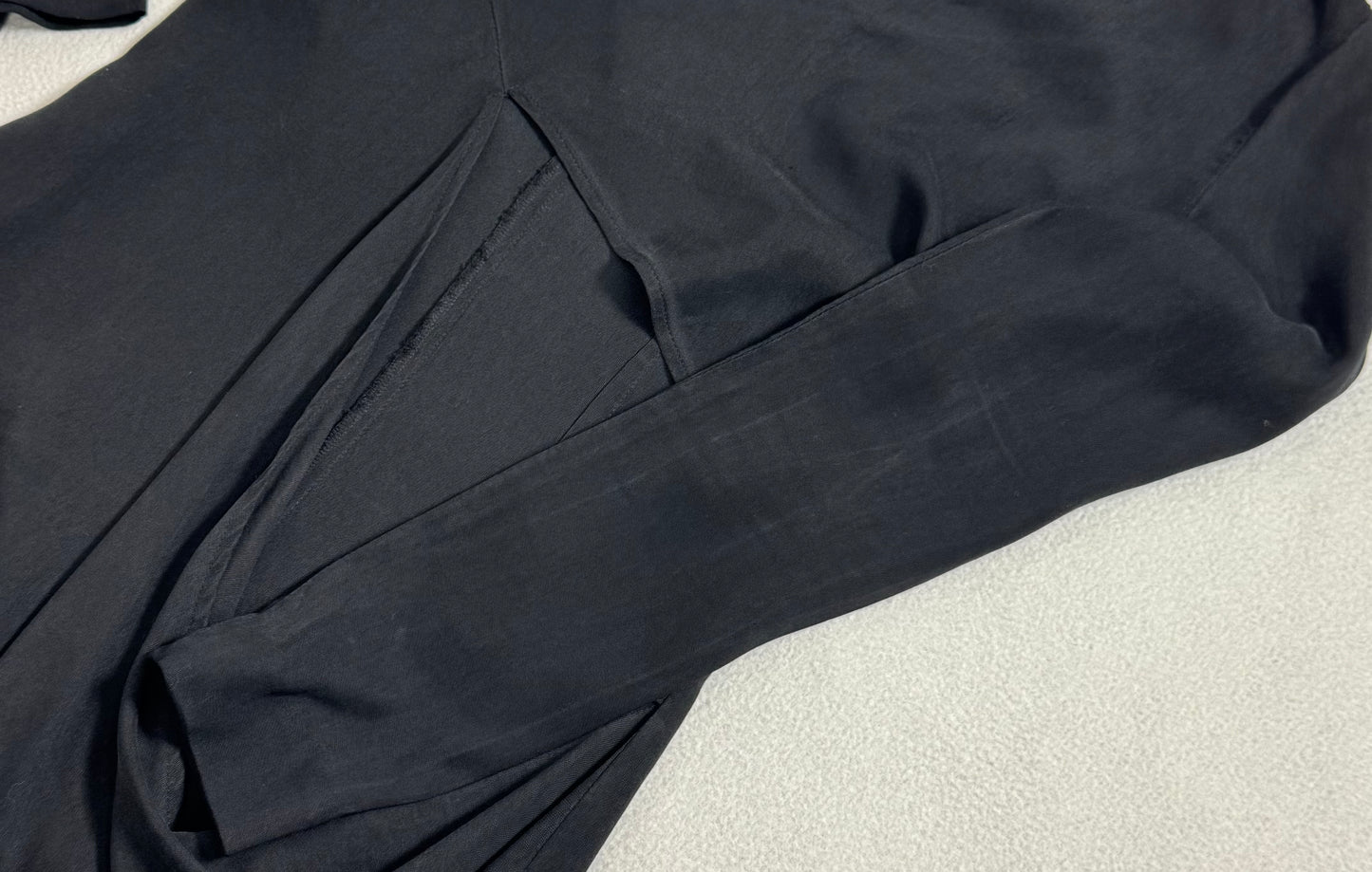 1990's Maison Martin Margiela Black Large Cut-Out L/S Mini Dress