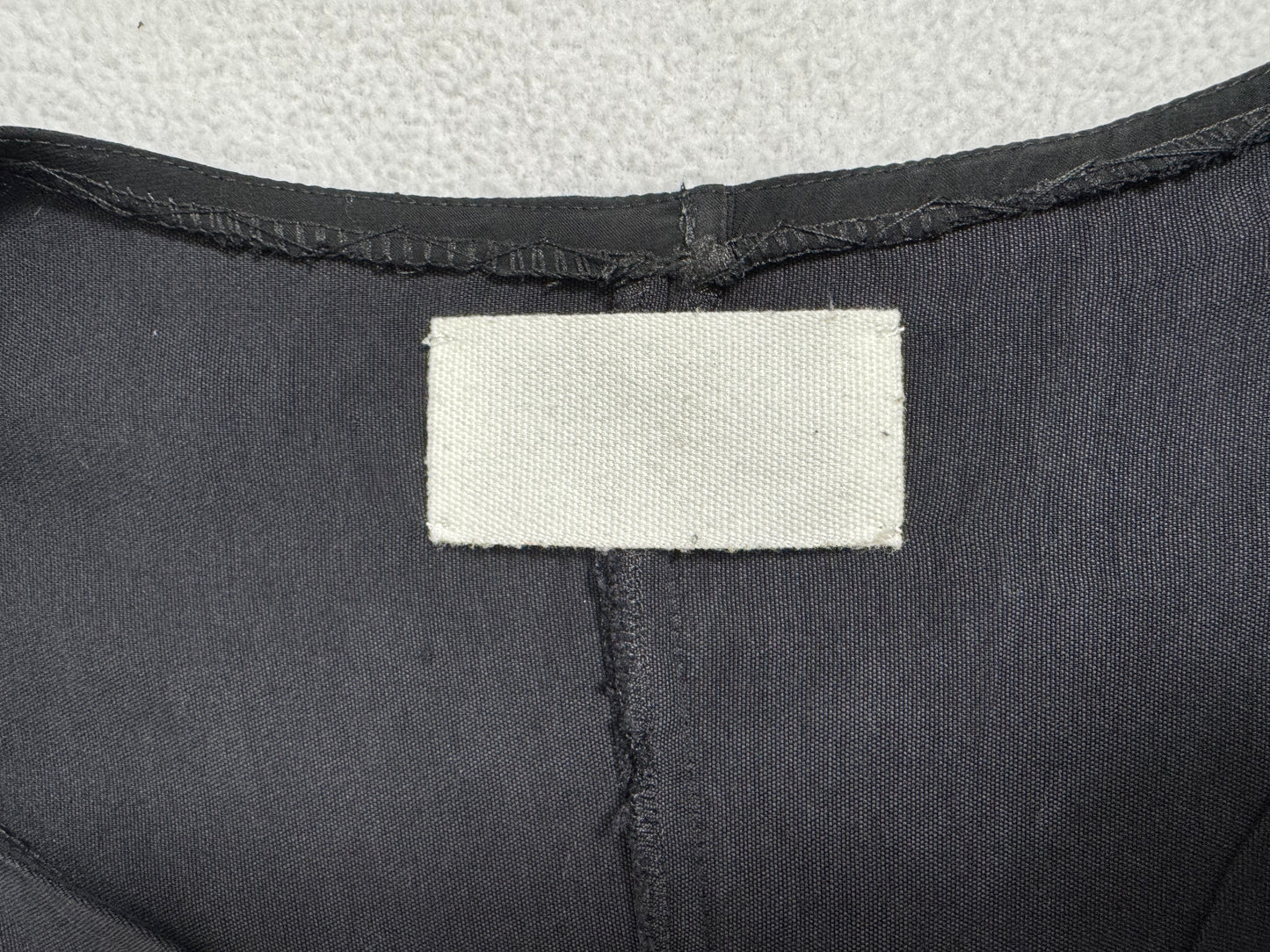 1990's Maison Martin Margiela Black Large Cut-Out L/S Mini Dress