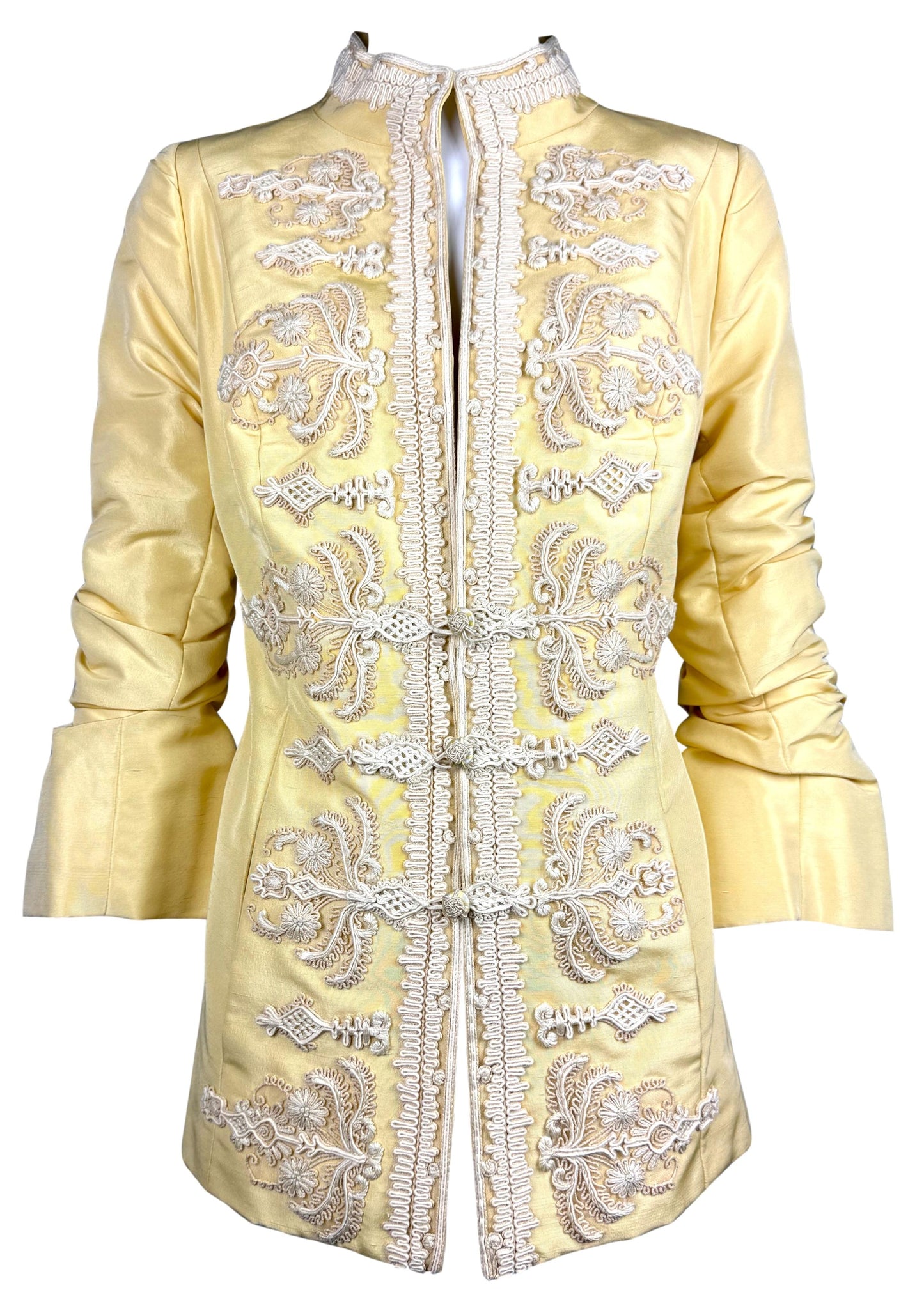 S/S 1991 Jean Paul Gaultier Haute Couture Yellow Embellished Jacket