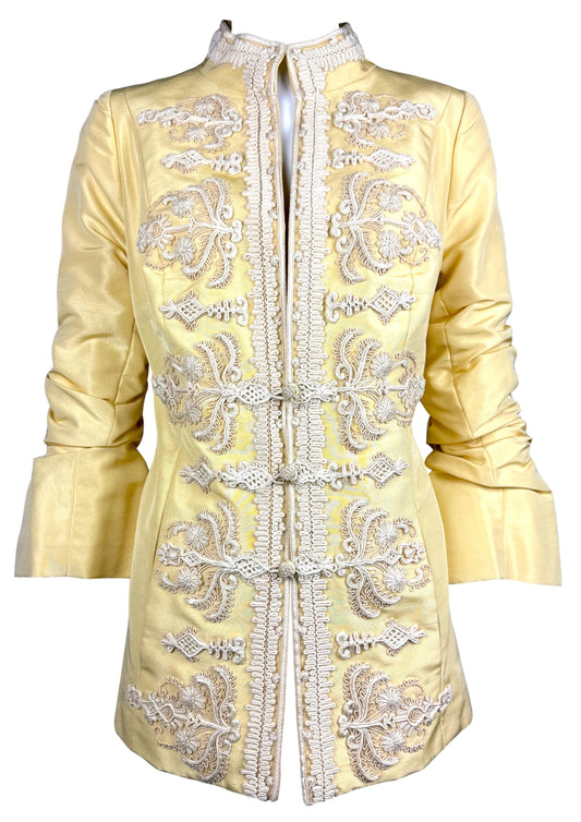 S/S 1991 Jean Paul Gaultier Haute Couture Yellow Embellished Jacket