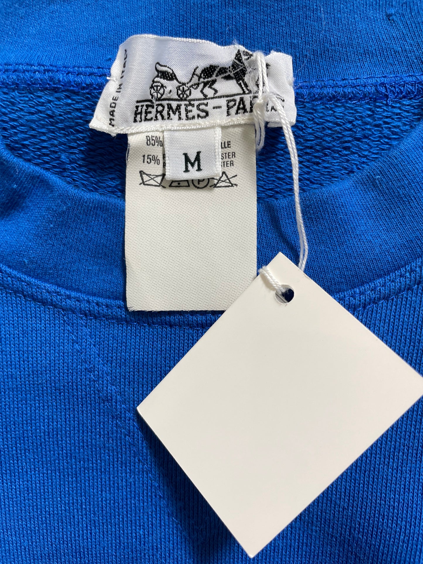 NWT Vintage S/S 1992 Hermès Royal Blue Jumpsuit Tracksuit Sweatshirt Sweat Pants Set