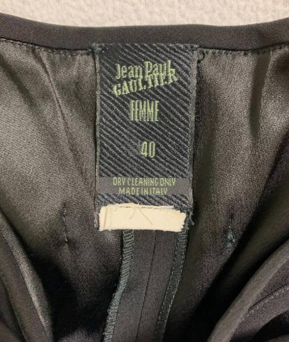 S/S 1993 Jean Paul Gaultier Black Pin-Up Cut-Out 3-D Cone Wiggle Maxi Dress