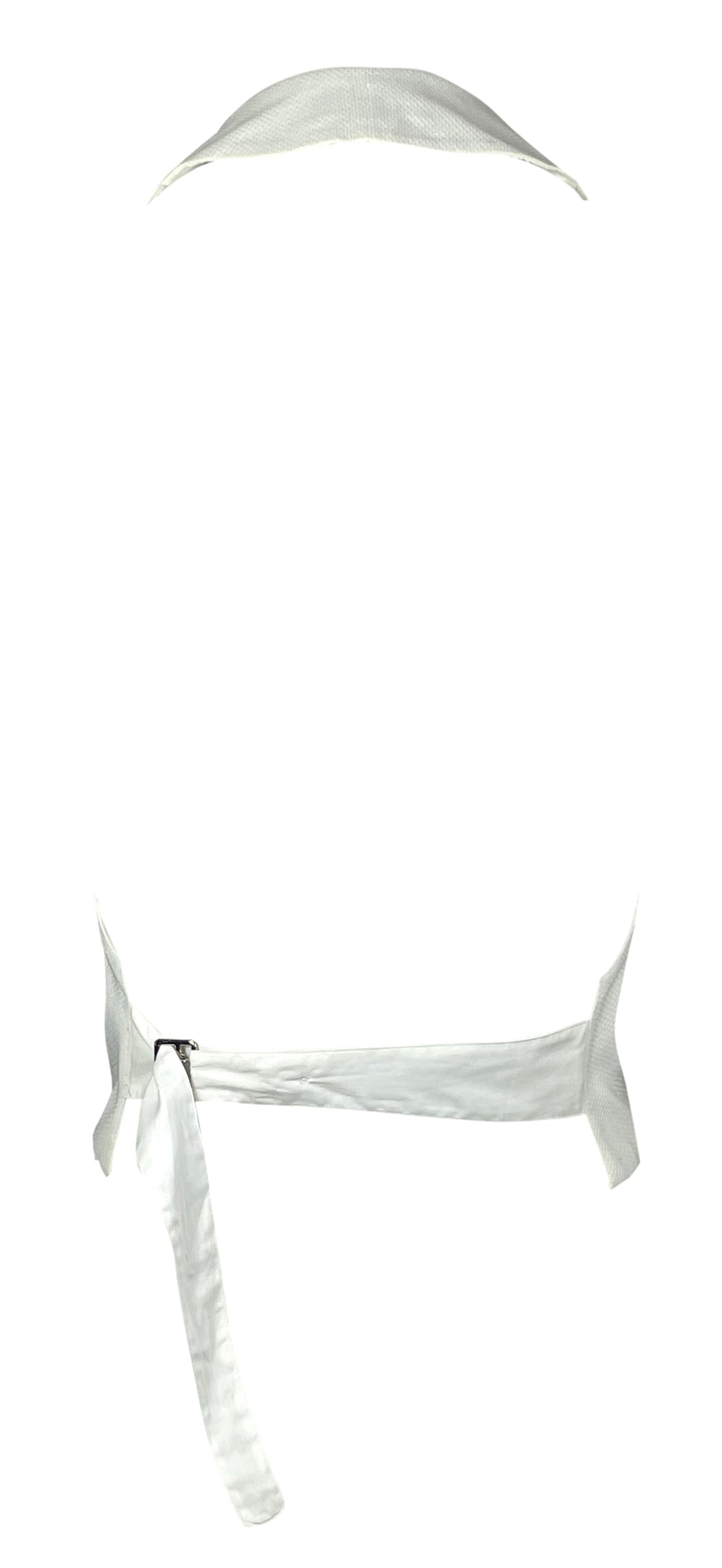 F/W 1994 Gucci by Tom Ford Runway White Plunging Vest Top
