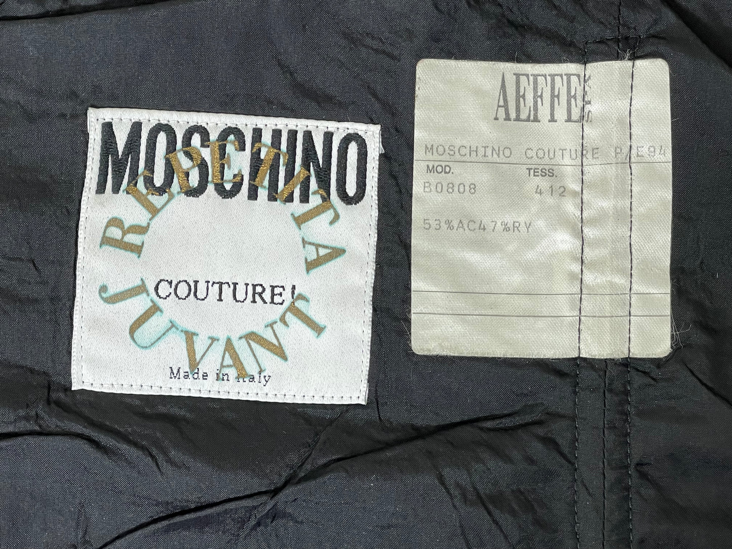S/S 1994 Moschino Couture Runway Gold Safety Pin Bustier Top