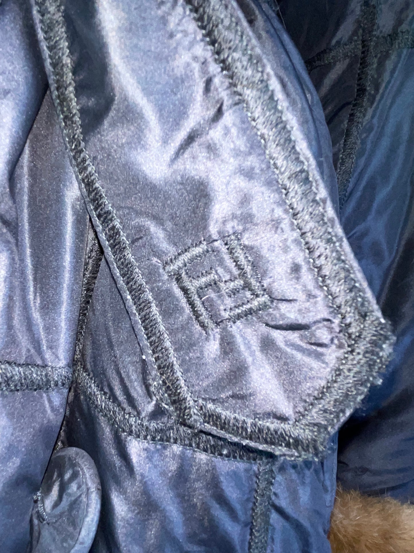 F/W 1995 Fendi by Karl Lagerfeld Sable Fur & Black Satin Reversible Hooded Coat