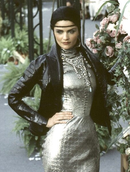 F/W 1997 Christian Dior by John Galliano Haute Couture Runway Huge Crystal Necklace Pin