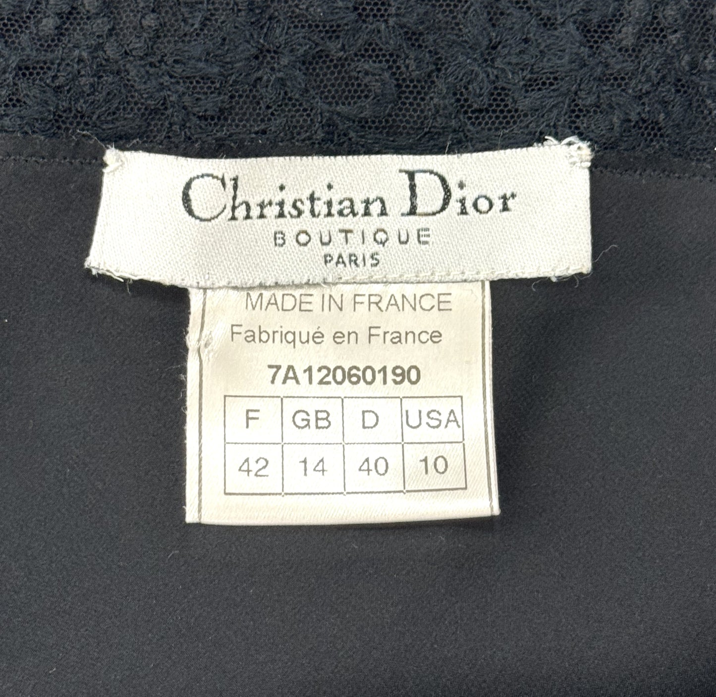 F/W 1997 Christian Dior x John Galliano Sheer Black Lace Chest Silk Satin LBD Mini Dress