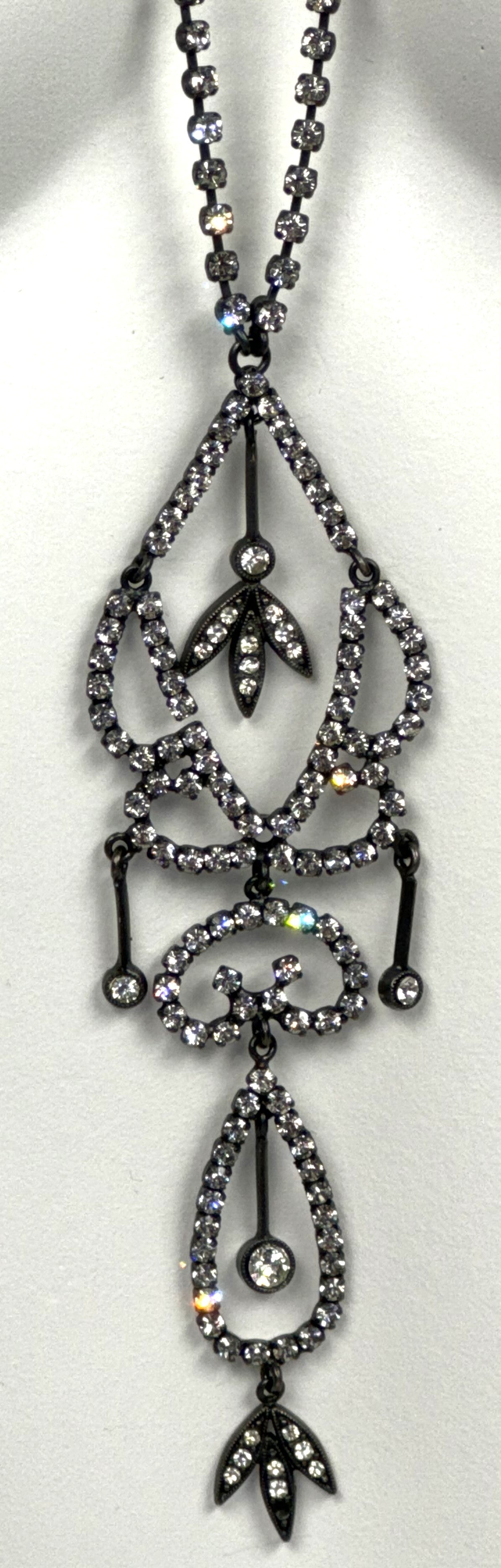 F/W 1997 Christian Dior by John Galliano Large Crystal Drop Earrings & 2 Necklace Set