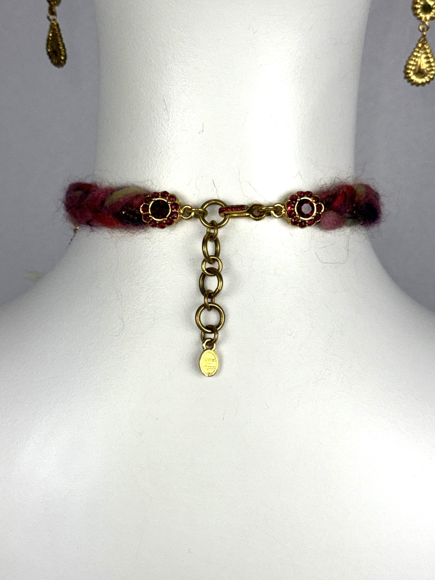 F/W 1997 Christian Dior by John Galliano Raj Crystal Earrings & Choker Necklace Set