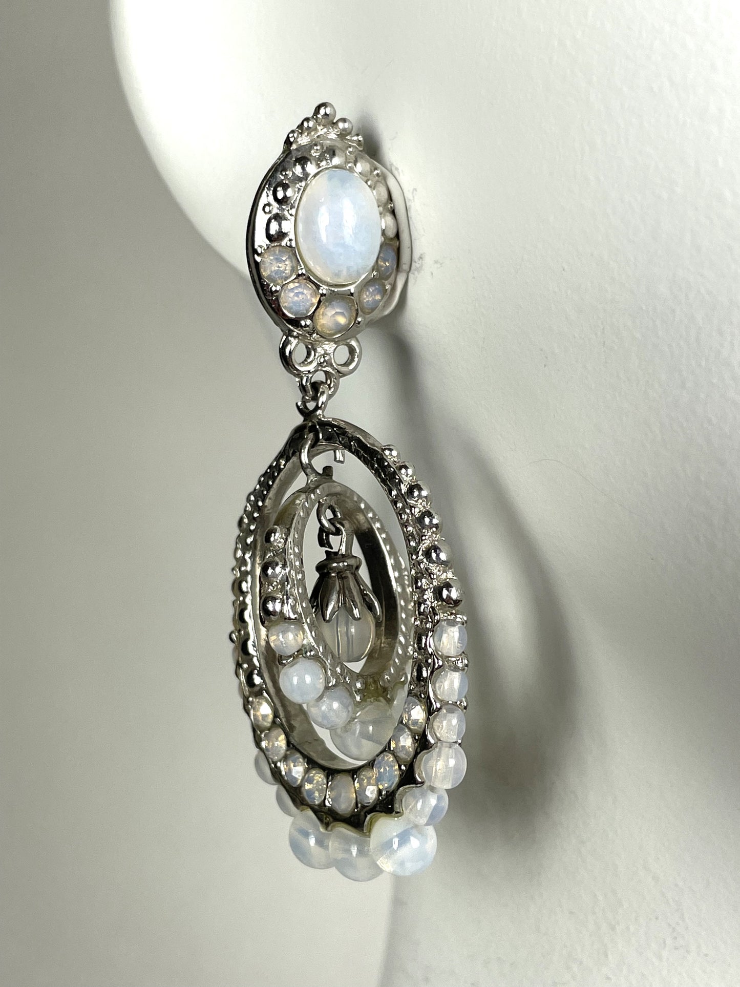 F/W 1999 Christian Dior by John Galliano Moonstone Necklace & Earrings Set