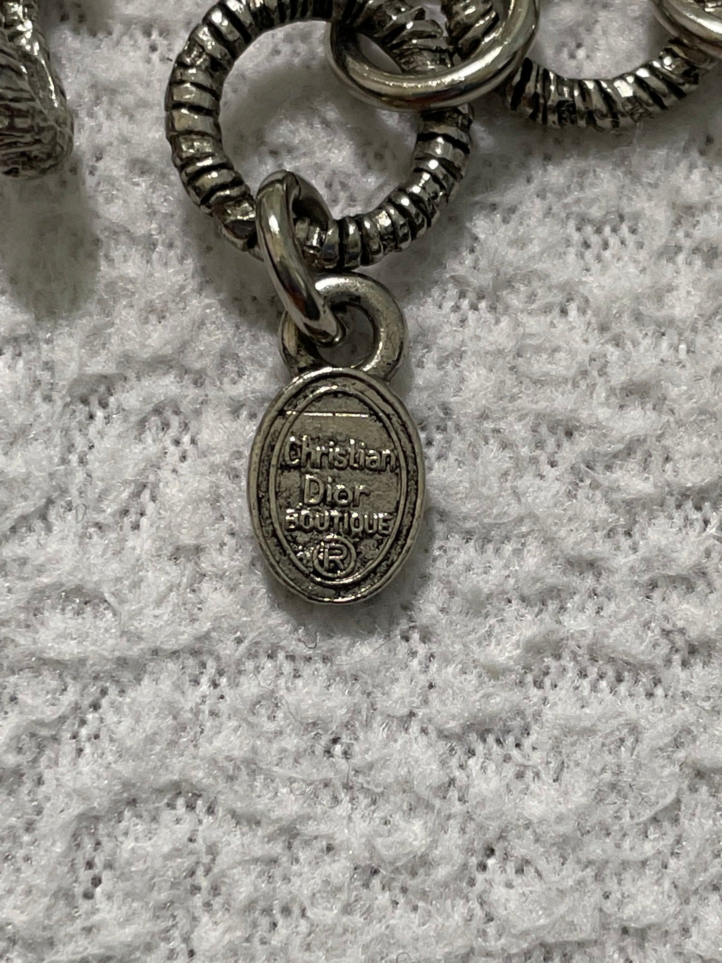F/W 1997 Christian Dior by John Galliano Runway Large Silver Bib Choker Necklace
