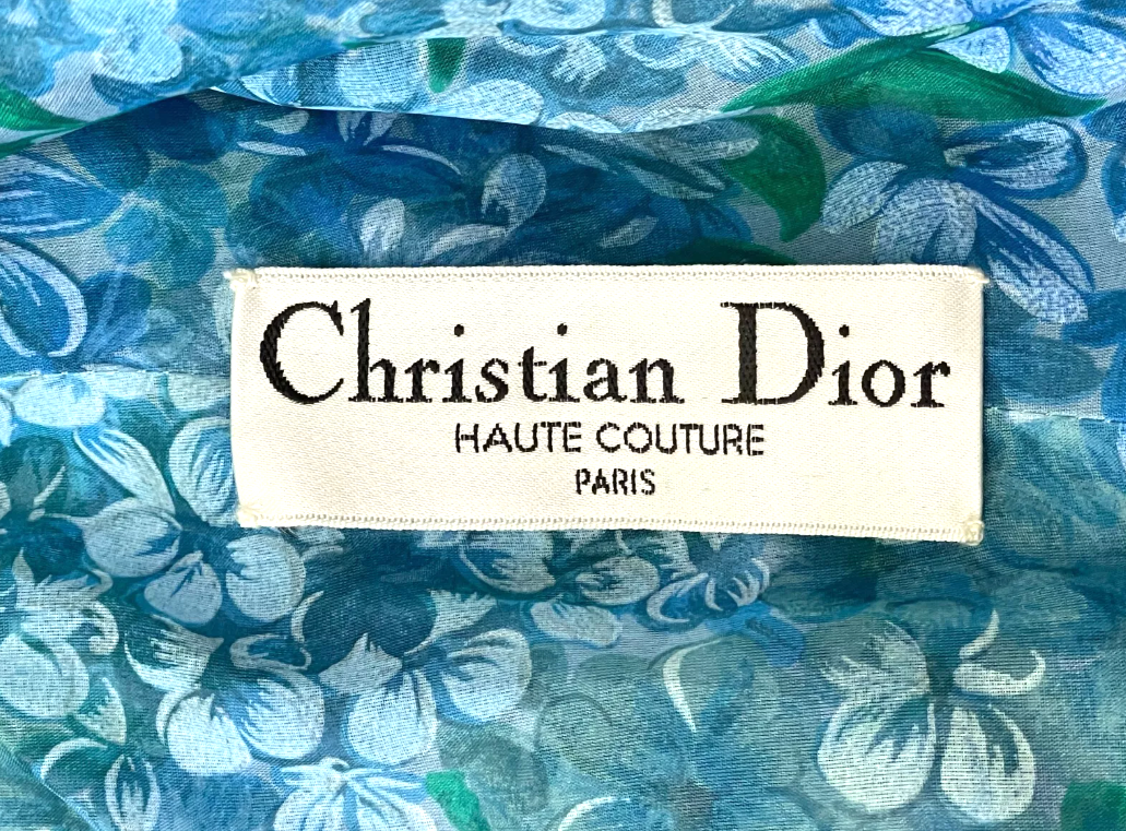 F/W 1998 Christian Dior Haute Couture by John Galliano Blue Flower Crystal Cropped Bolero Jacket