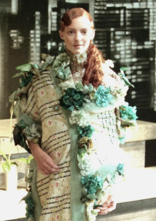 F/W 1998 Christian Dior Haute Couture by John Galliano Blue Flower Crystal Cropped Bolero Jacket