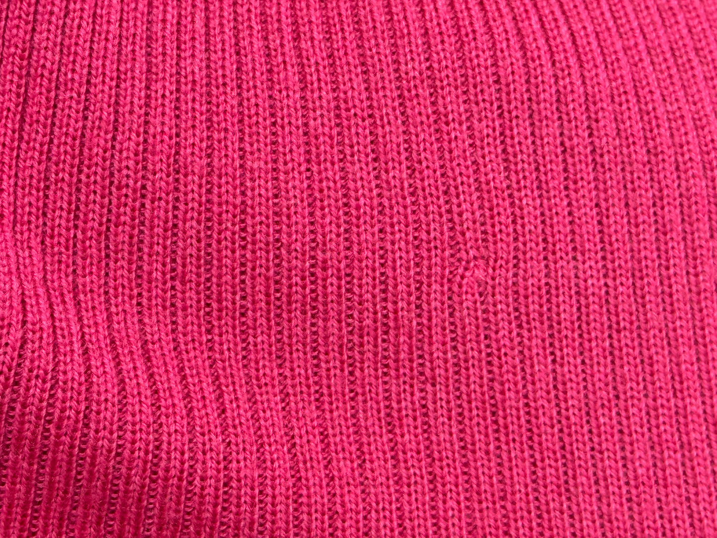 F/W 1998 Christian Dior by John Galliano Runway Hot Pink Knit Turtleneck Bodycon L/S Maxi Dress