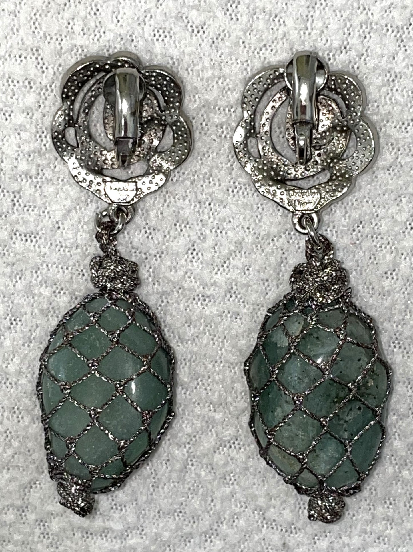F/W 1998 Christian Dior by John Galliano Runway Large Stone & Crystal Roses Necklace & Earrings Set
