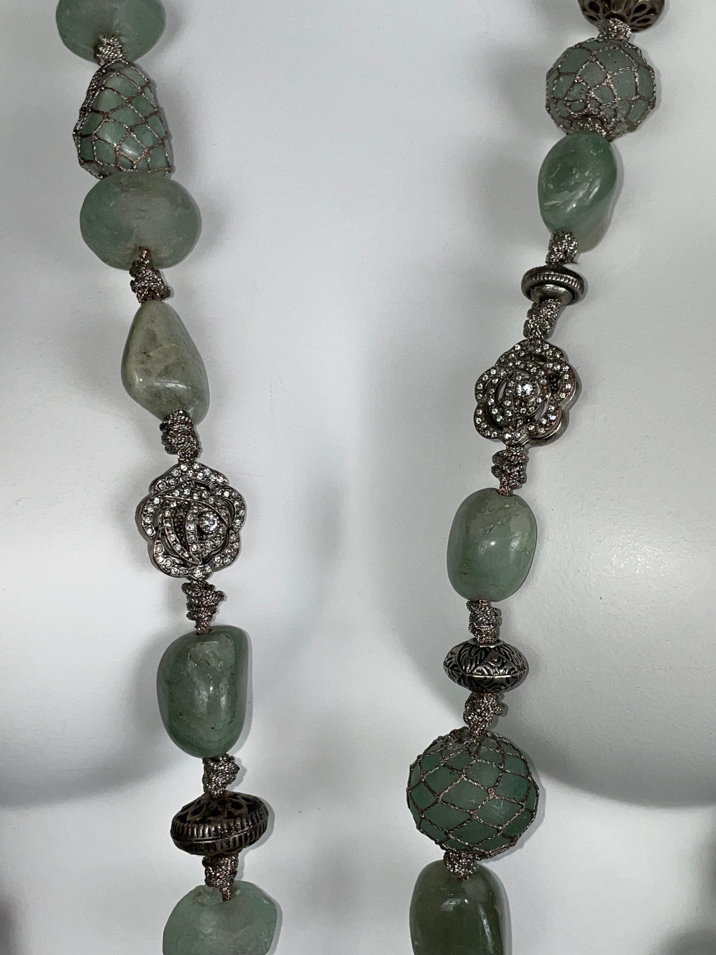 F/W 1998 Christian Dior by John Galliano Runway Large Stone & Crystal Roses Necklace & Earrings Set