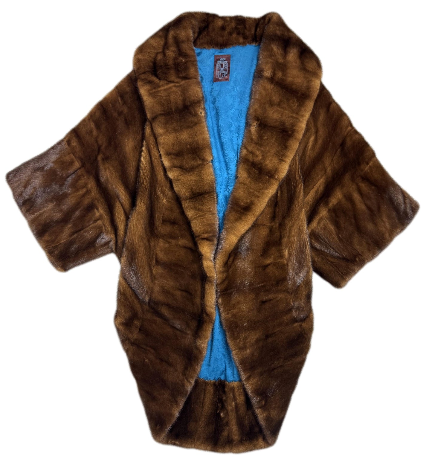 Vintage F/W 1998 John Galliano 1920's Style Mink Fur Cocoon Coat