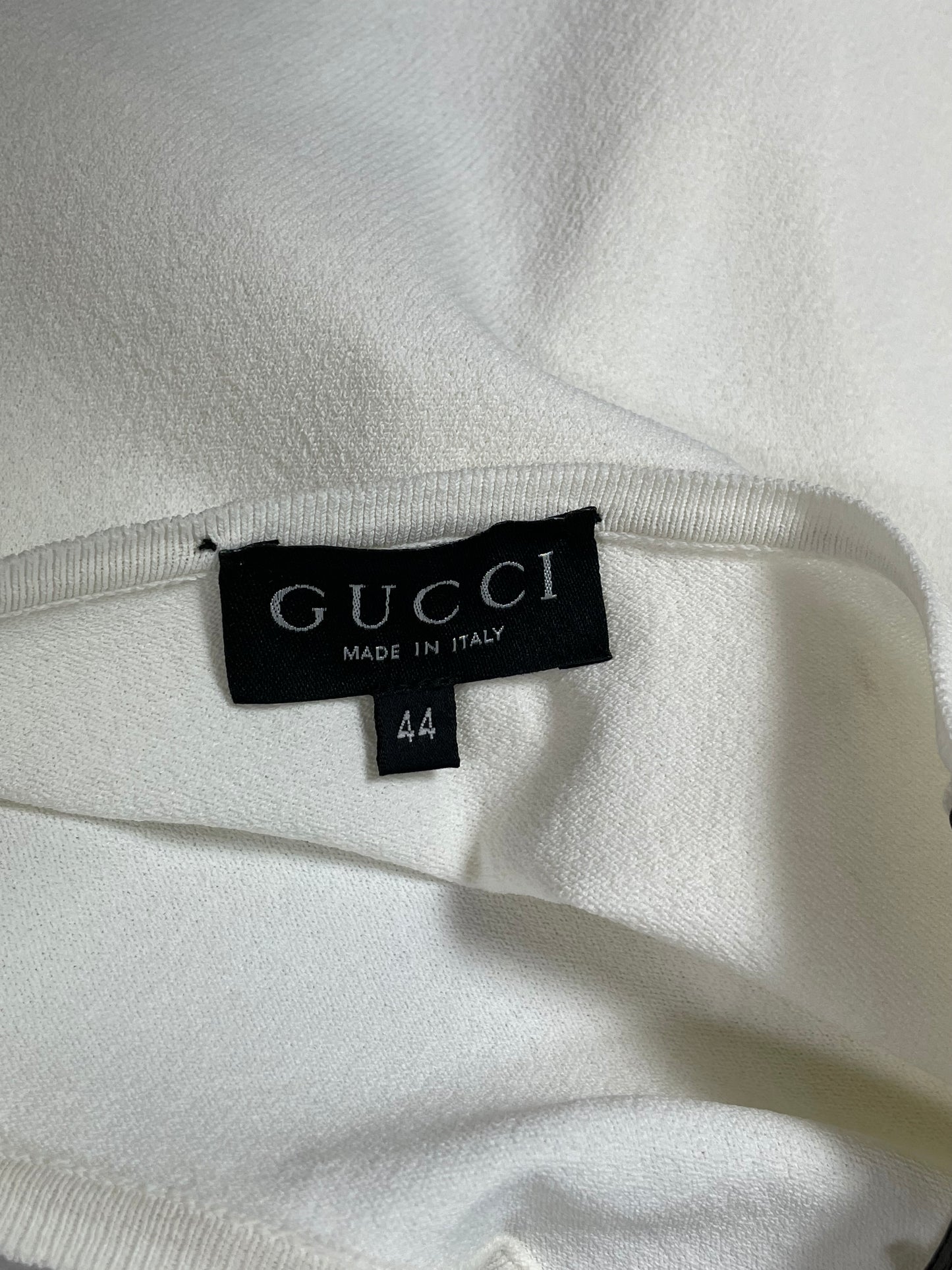 Vintage S/S 1998 Gucci by Tom Ford Runway White Bodycon Top & Skirt Set