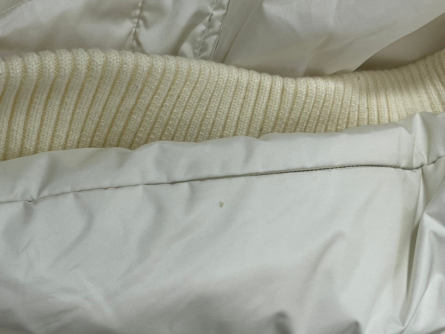 C. 2000 Alexander McQueen Ivory Down Puffer Long Coat Jacket