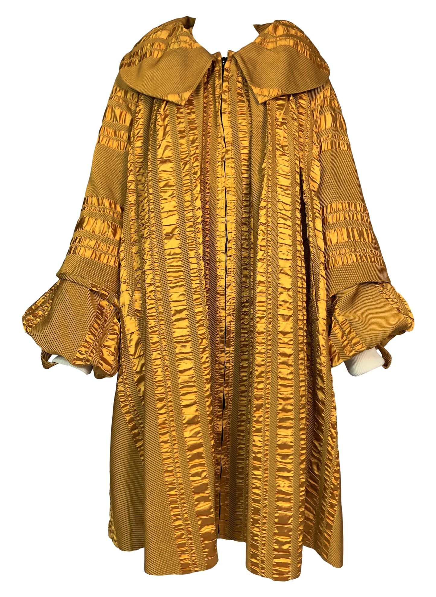 F/W 1999 Christian Dior by John Galliano Gold Renaissance Swing Opera Coat Dress