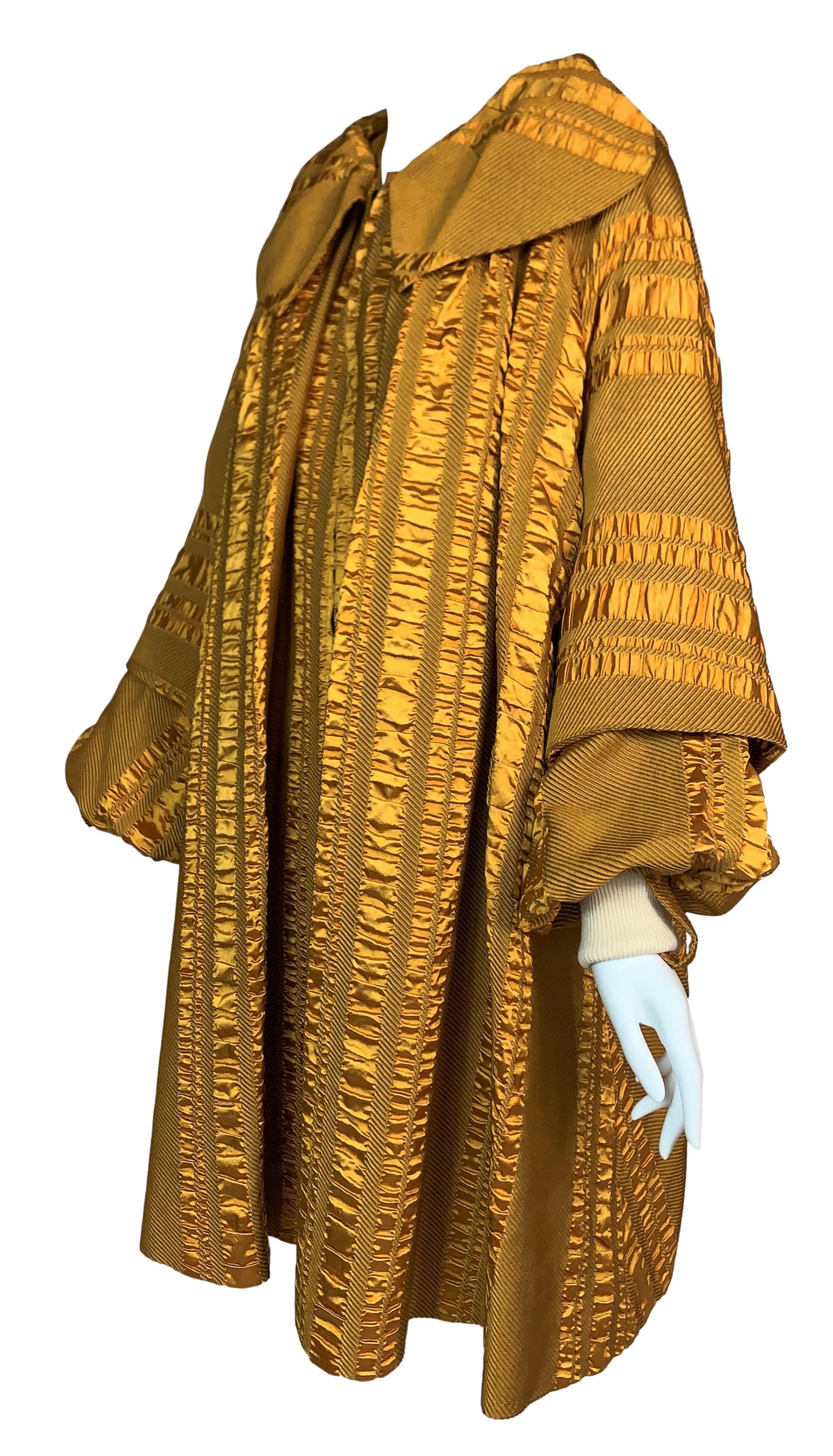 F/W 1999 Christian Dior by John Galliano Gold Renaissance Swing Opera Coat Dress