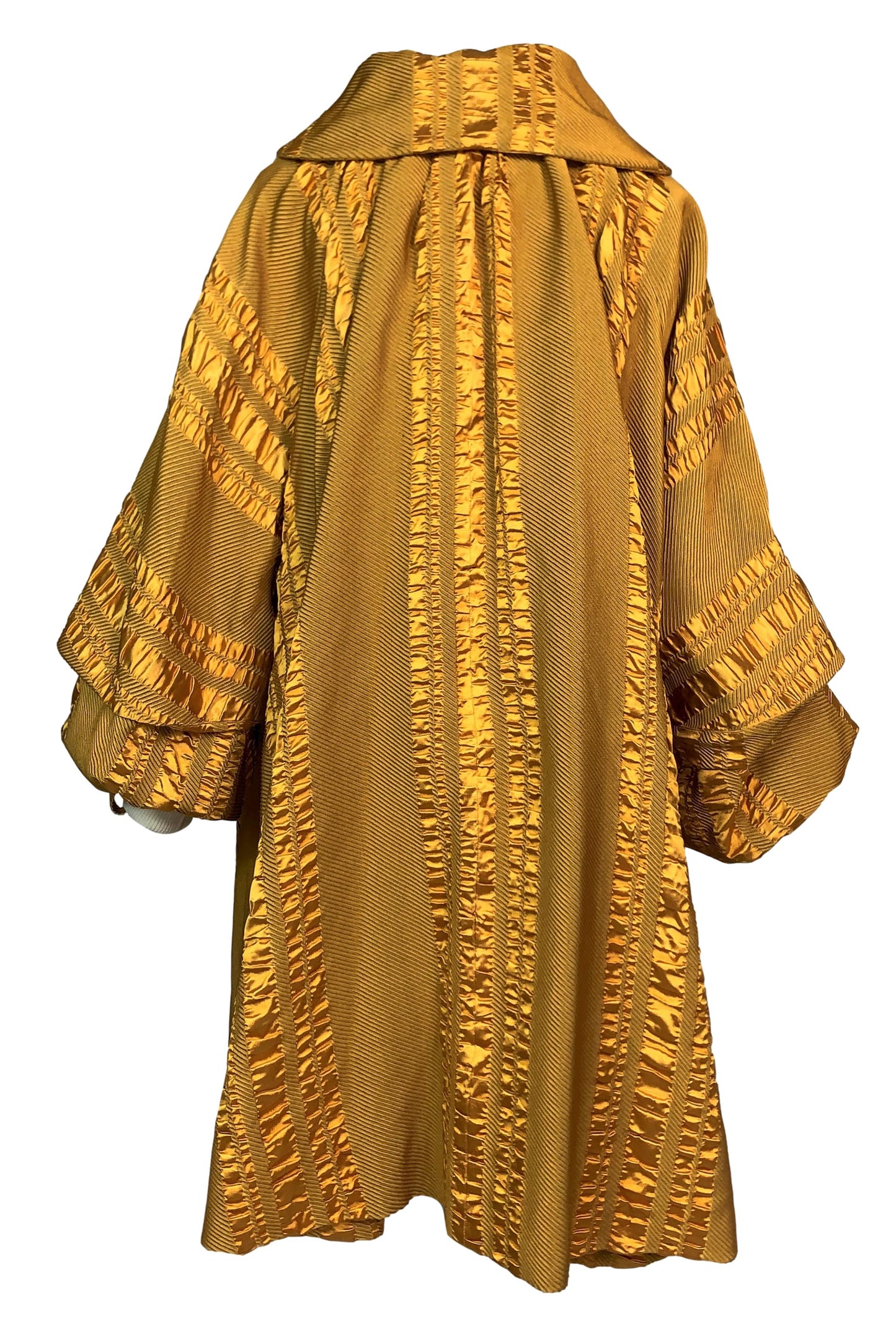 F/W 1999 Christian Dior by John Galliano Gold Renaissance Swing Opera Coat Dress