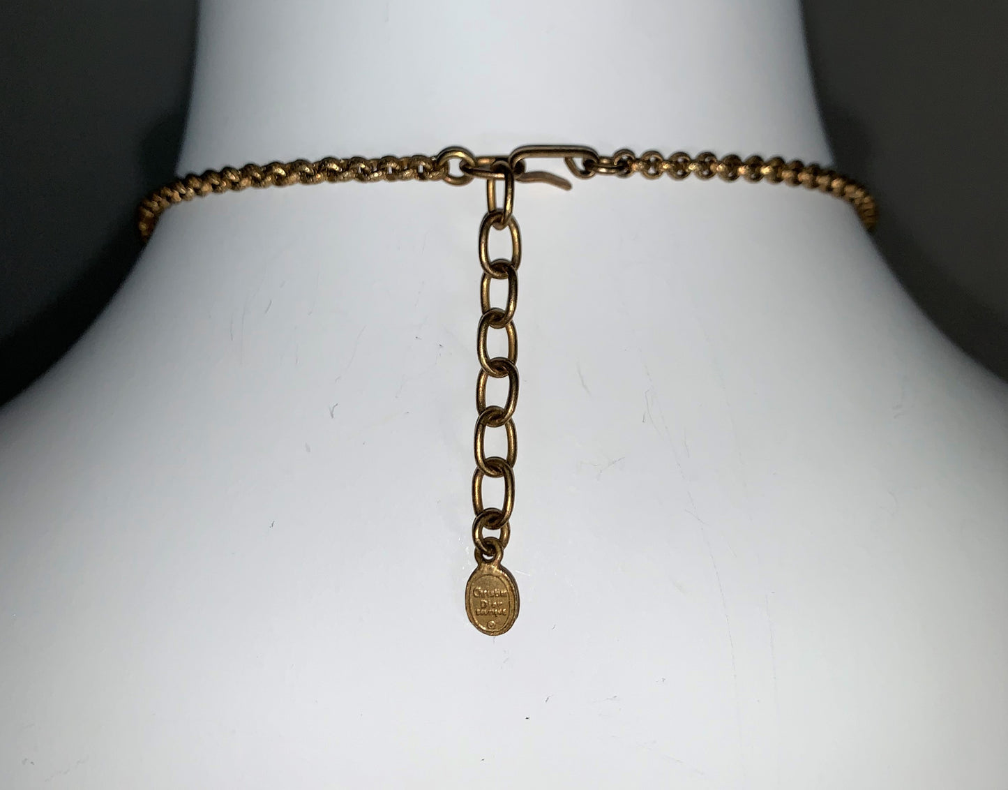 S/S 1999 Christian Dior by John Galliano Runway Large Gold Shield Necklace