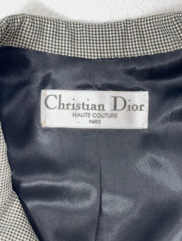 F/W 2000 Christian Dior by John Galliano Haute Couture Old Hollywood Style Fitted Jacket & Pants Suit
