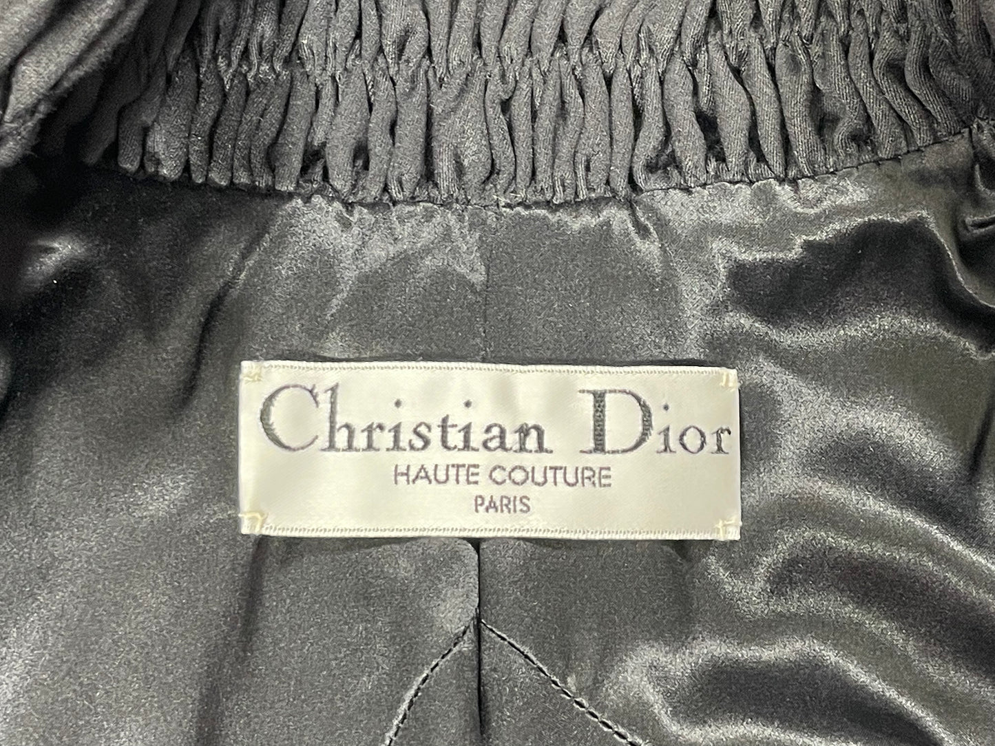 F/W 2000 Christian Dior by John Galliano Haute Couture 40's Vixen Pin-Up Black Wasp Waist Skirt Suit