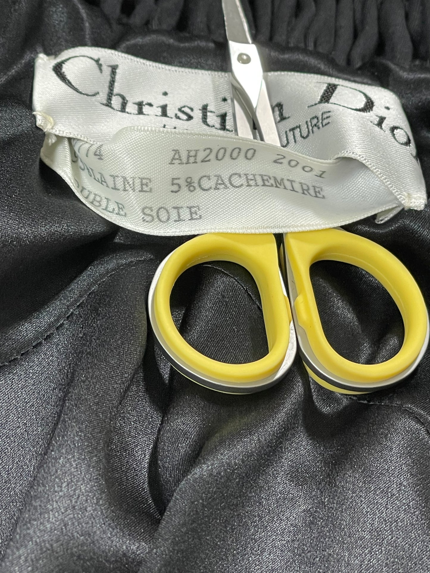 F/W 2000 Christian Dior by John Galliano Haute Couture 40's Vixen Pin-Up Black Wasp Waist Skirt Suit