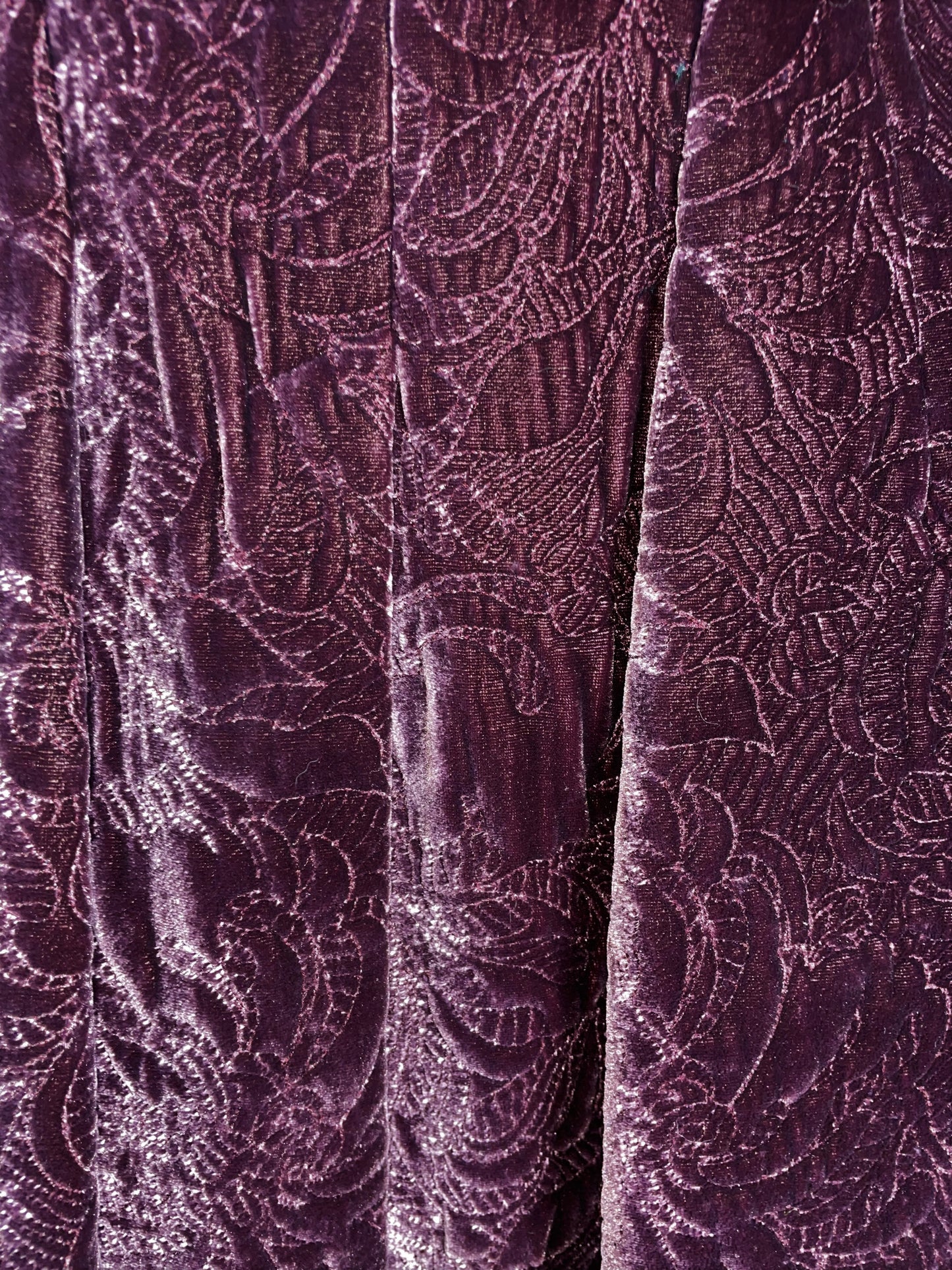 F/W 2000 Christian Dior by John Galliano Burgundy Curly Lamb Velvet Coat Jacket