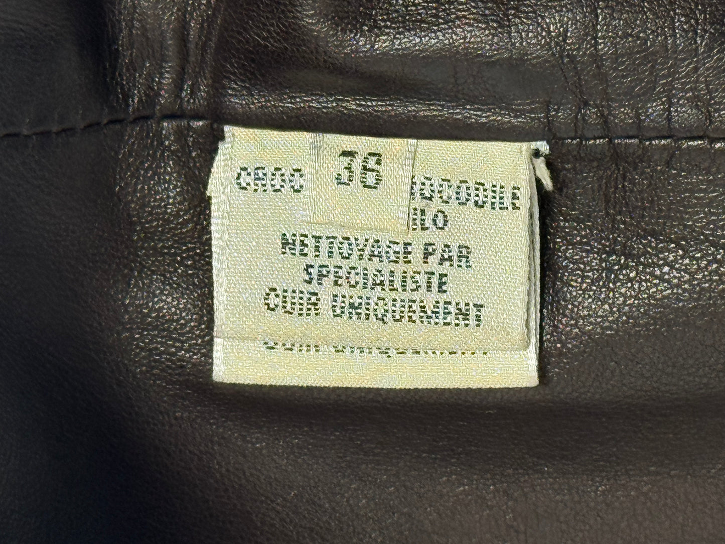 F/W 2000 Hermès x Maison Martin Margiela Runway RARE Dark Brown Crocodile Wrap Equestrian Style Pencil Skirt