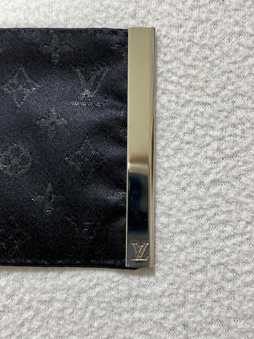 F/W 2000 Louis Vuitton Runway Black Silk Logo Monogram Trench Coat Jacket