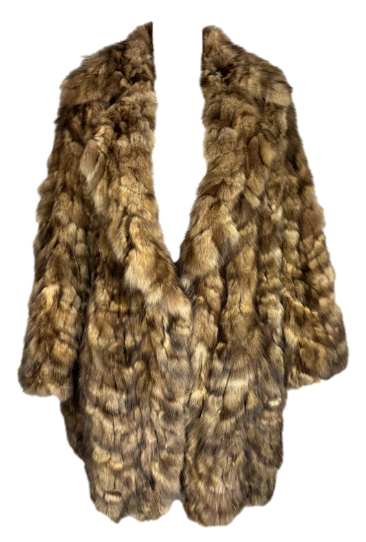 RARE 2000's Versace Sable Fur Baggy Coat Jacket