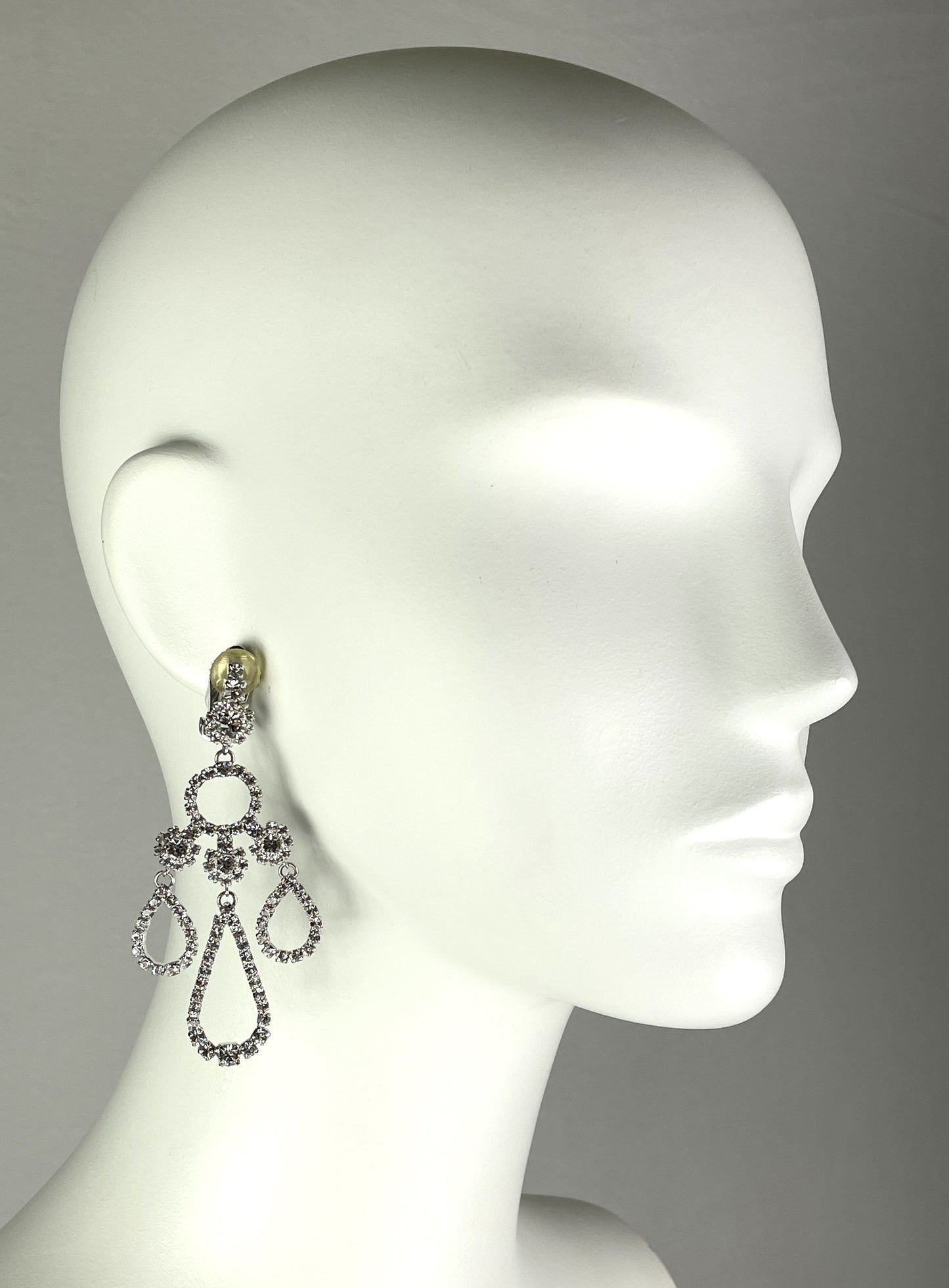 2000's Christian Dior by John Galliano Larger Crystal Chandelier Earrings