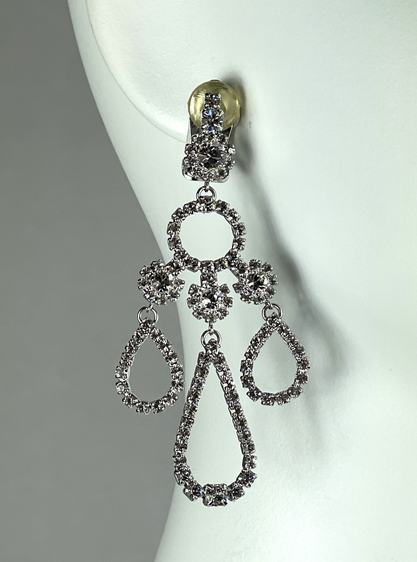 2000's Christian Dior by John Galliano Larger Crystal Chandelier Earrings