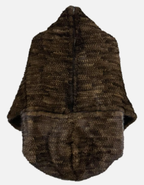 F/W 2010 Roberto Cavalli 1930's Style Mink Fur Crystal Embellished Cape Coat Jacket