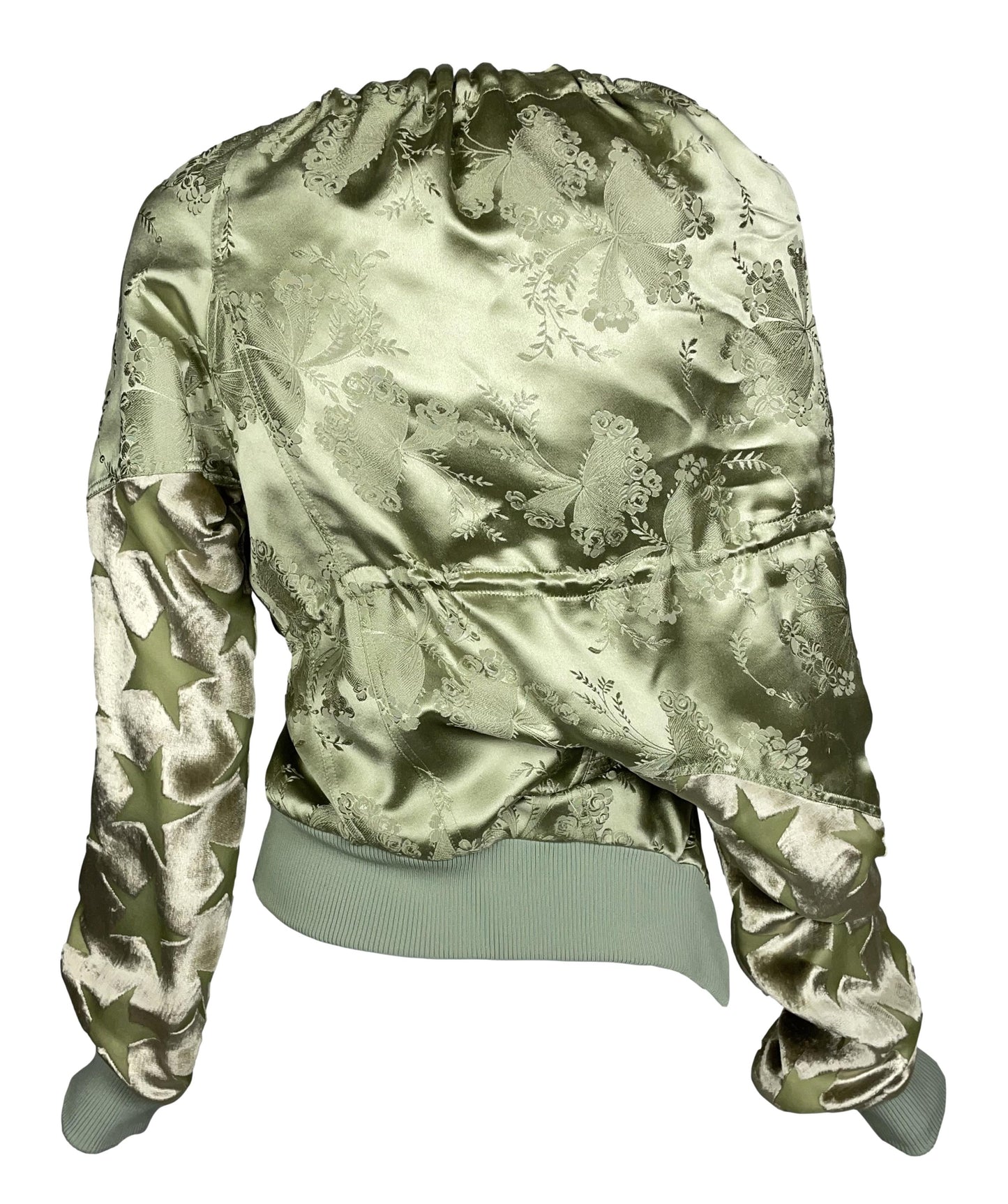 S/S 2000 Christian Dior by John Galliano Runway Green Star Track Jacket