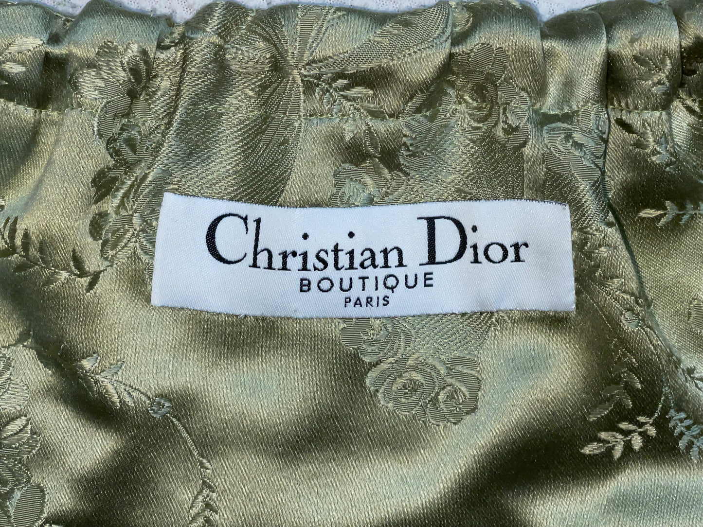 S/S 2000 Christian Dior by John Galliano Runway Green Star Track Jacket