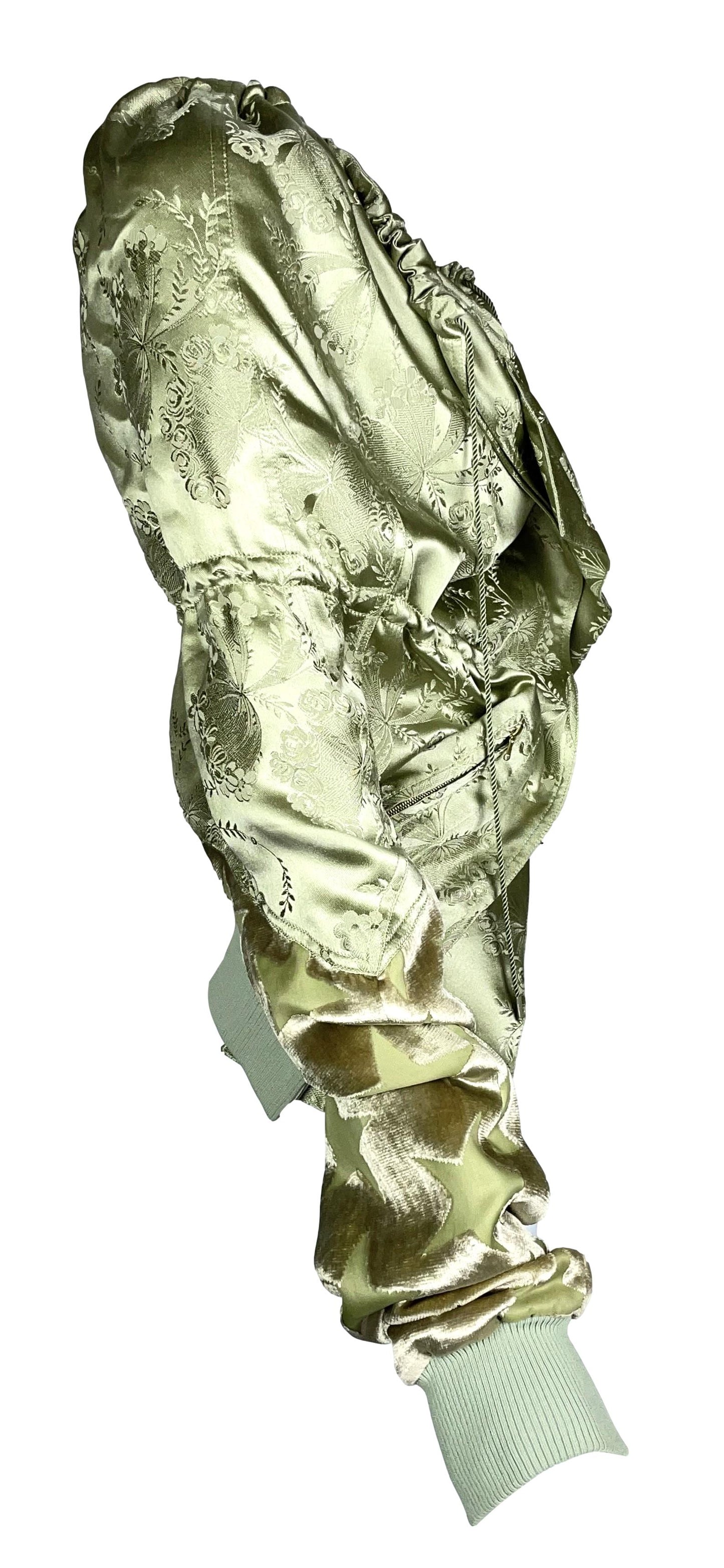S/S 2000 Christian Dior by John Galliano Runway Green Star Track Jacket