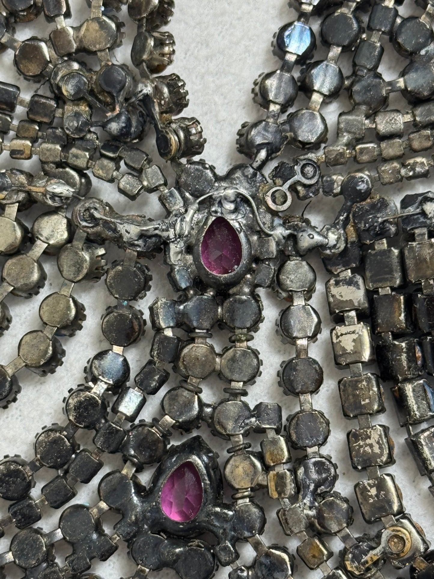 S/S 2000 Emanuel Ungaro HAUTE COUTURE RARE Runway Butterfly Crystal Chain Necklace Top