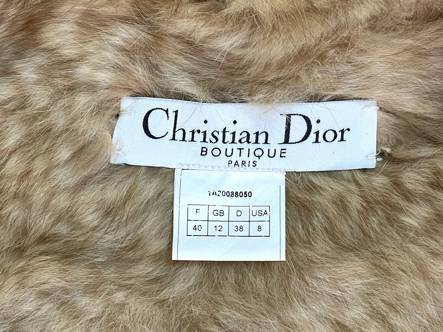 RARE F/W 2001 Christian Dior by John Galliano Zibeline Sable Fur Baggy Full Length Coat Jacket