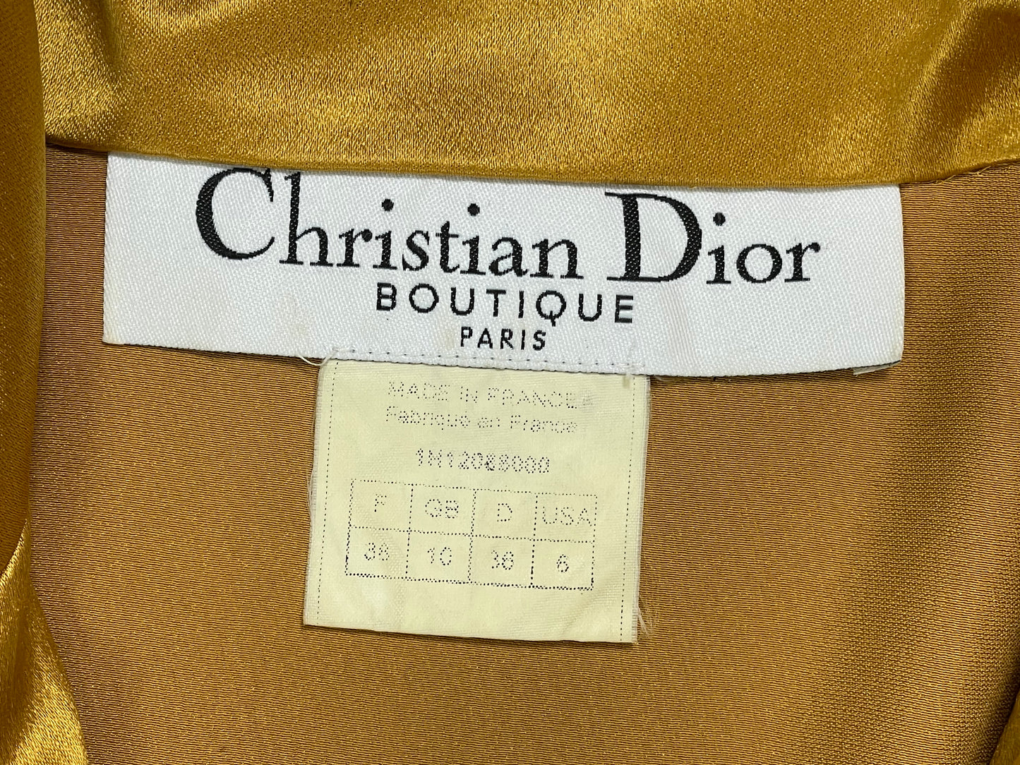 F/W 2001 Christian Dior by John Galliano Runway Gold Champion Boxer Silk Robe Dress Jacket