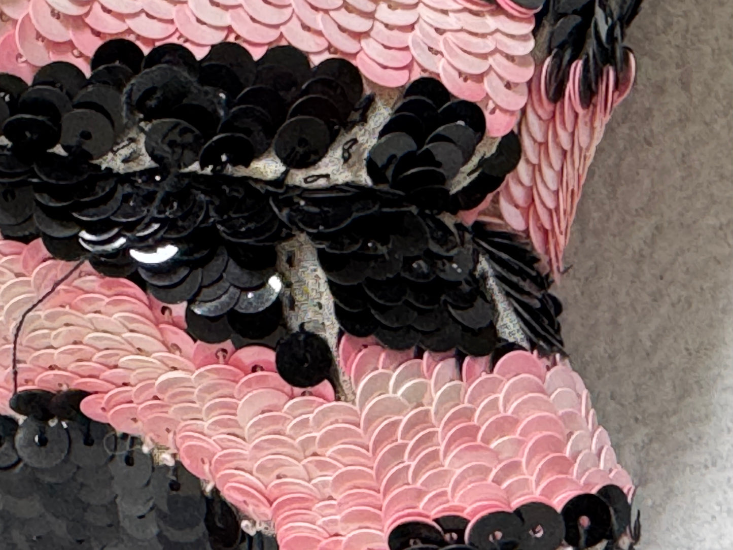 F/W 2001 Dolce & Gabbana Runway Black White & Pink Zebra Sequins Coyote Fur Bell Sleeve Long Coat Jacket