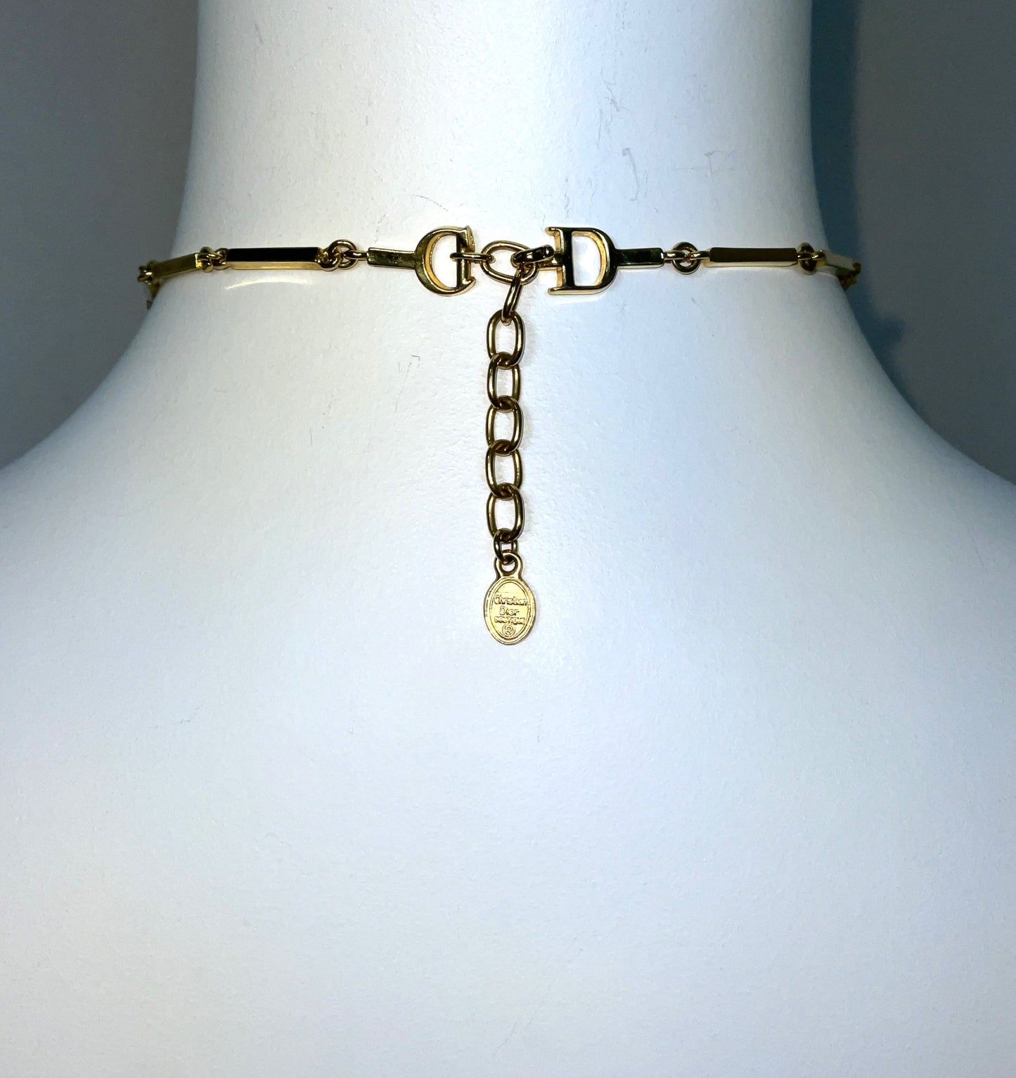 S/S 2001 Christian Dior by John Galliano Haute Couture Large Gold Japanese Fan Necklace